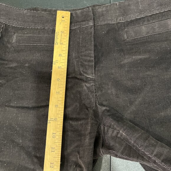 Express Stretch Y2K Dress Pants Womens Size 7/8 Brown Corduroy Wide Leg Career - Picture 4 of 7